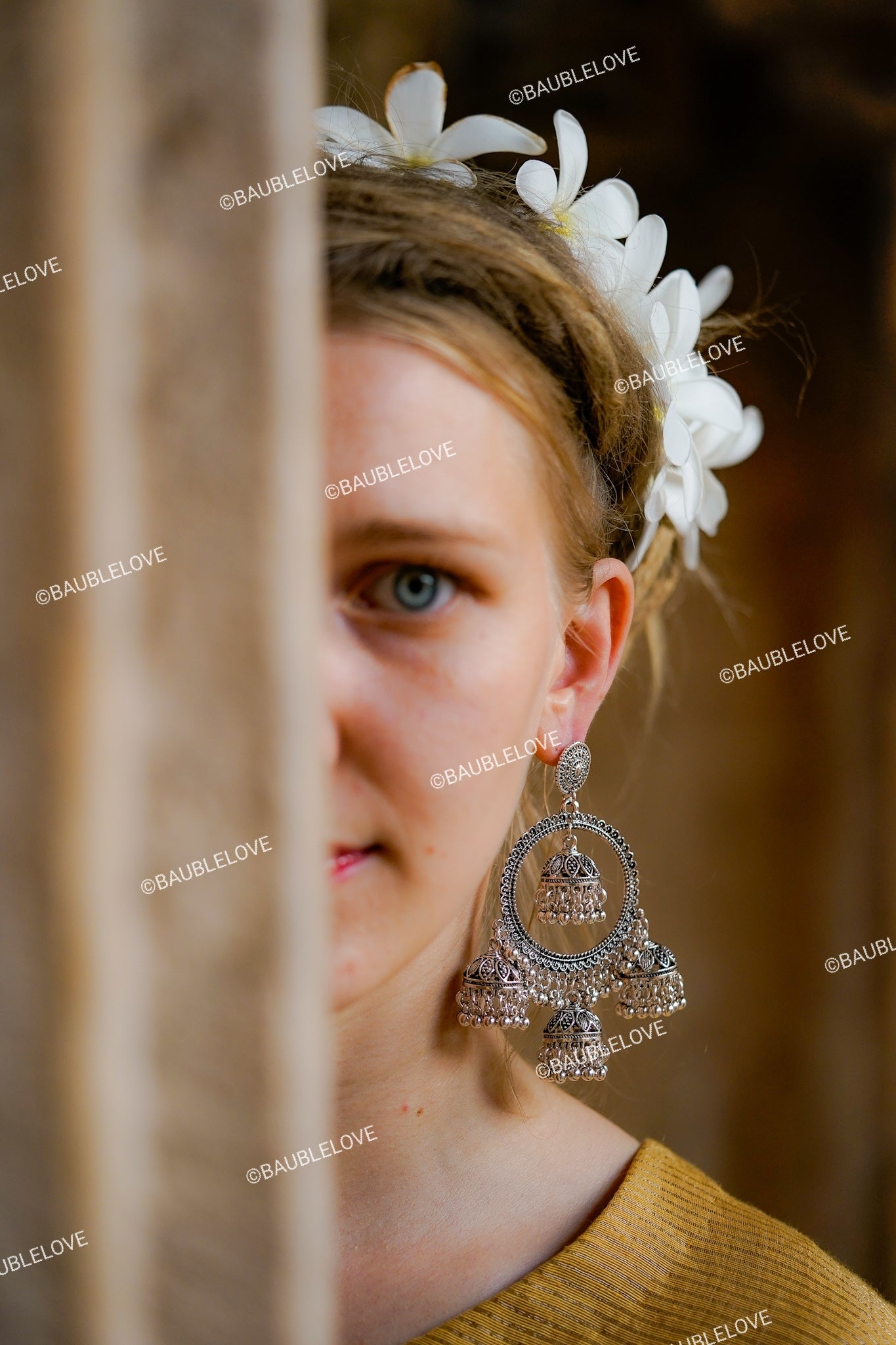 SILVER JHUMKA EARRINGS - BAUBLE LOVE