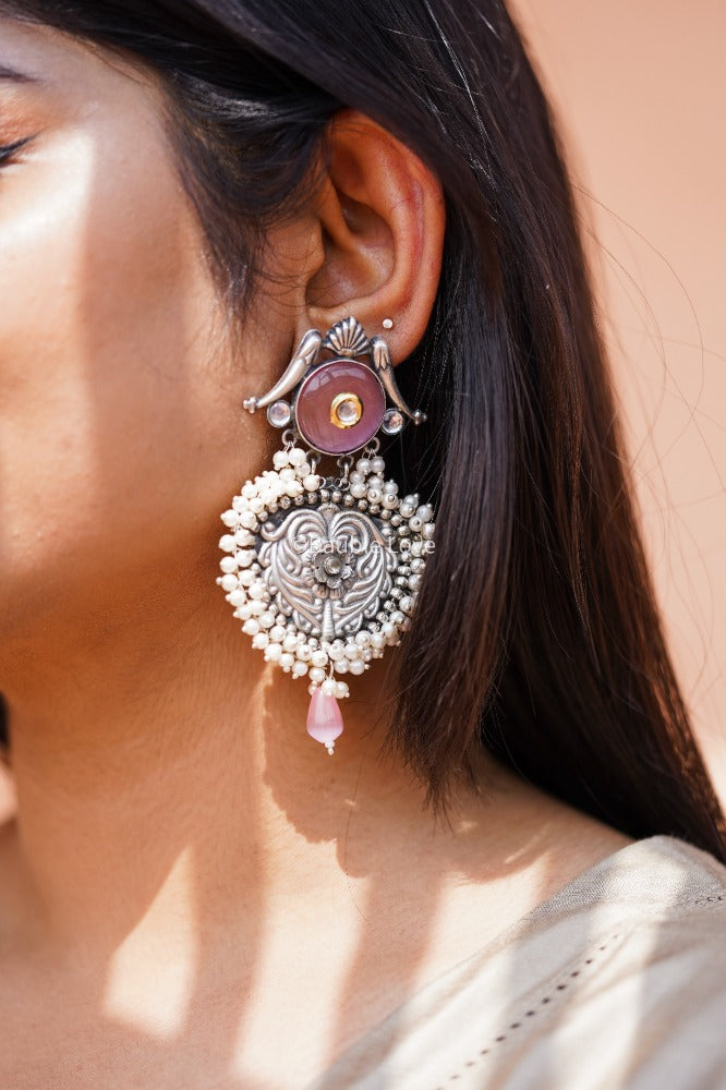 Vidhita Earrings (Pink)