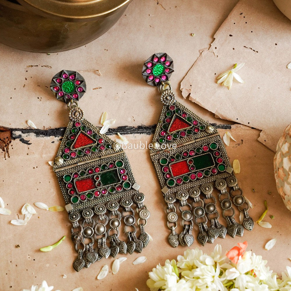 Kira Afghan Earrings